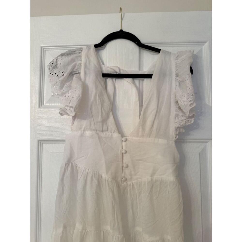 Tularosa Trixie Mini Dress in White - Picture 4 of 6